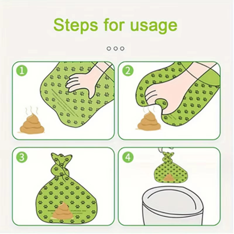 10Rolls Pet Garbage Bag Fecal Collection Bag, Portable and Disposable Environmentally Friendly Cat and Dog Feces Shovel Bag